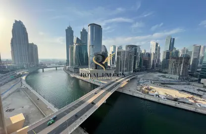 شقة - غرفة نوم - 1 حمام للايجار في برج تشرشل السكني - أبراج تشرشل - الخليج التجاري - دبي
