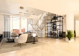 Living Room image for: Duplex - 3 bedrooms - 4 bathrooms for sale in Al Mahra Residence - Masdar City - Abu Dhabi, Image 1