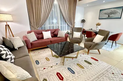 Apartment - 1 Bedroom - 2 Bathrooms for rent in Beach Tower 1 - Al Khan Lagoon - Al Khan - Sharjah