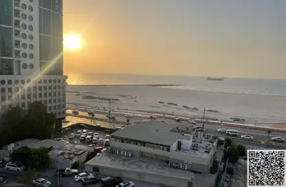 Apartment - 1 Bedroom - 2 Bathrooms for rent in Ajman Corniche Residences - Ajman Corniche Road - Ajman