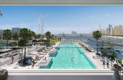 صورة لـ حوض سباحة شقة - 3 غرف نوم - 4 حمامات للبيع في بلوواترز باي مبنى 1 - بلوواترز باي - بلوواترز - دبي ، صورة رقم 1