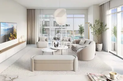 Living Room image for: Apartment - 1 Bedroom - 2 Bathrooms for sale in Beach Mansion - EMAAR Beachfront - Dubai Harbour - Dubai, Image 1