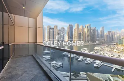 Balcony image for: Apartment - 3 Bedrooms - 4 Bathrooms for rent in Ary Marina View Tower - Dubai Marina - Dubai, Image 1