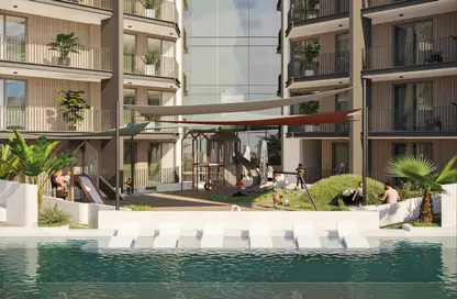صورة لـ حوض سباحة شقة - غرفة نوم - 2 حمامات للبيع في تورينو - ارجان - دبي ، صورة رقم 1