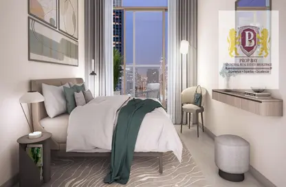 صورة لـ غرفة- غرفة النوم شقة - 3 غرف نوم - 4 حمامات للبيع في برج التاج - دبي وسط المدينة - دبي ، صورة رقم 1