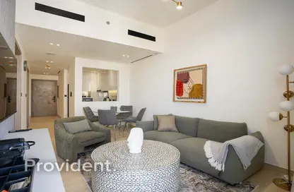 Living / Dining Room image for: Apartment - 1 Bedroom - 2 Bathrooms for sale in Binghatti Nova - Jumeirah Village Circle - Dubai, Image 1