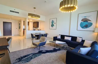 Apartment - 3 Bedrooms - 5 Bathrooms for rent in Palm View - Dubai Media City - Dubai