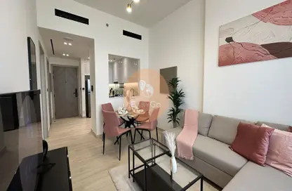 Living / Dining Room image for: Apartment - 1 Bedroom - 2 Bathrooms for rent in Binghatti LUNA - Jumeirah Village Circle - Dubai, Image 1