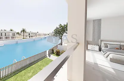 Pool image for: Townhouse - 3 Bedrooms - 4 Bathrooms for sale in Canal Homes - Falcon Island - Al Hamra Village - Ras Al Khaimah, Image 1
