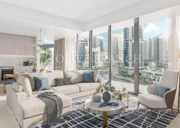 Living Room image for: Apartment - 4 bedrooms - 5 bathrooms for sale in Marina Shores - Dubai Marina - Dubai, Image 1
