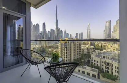 Balcony image for: Apartment - 3 Bedrooms - 5 Bathrooms for rent in Bellevue Tower 1 - Bellevue Towers - Downtown Dubai - Dubai, Image 1