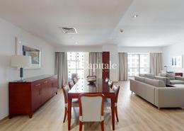 Living / Dining Room image for: Apartment - 2 bedrooms - 3 bathrooms for rent in Delta Hotels By Marriott Jumeirah Beach - Jumeirah Beach Residence - Dubai, Image 1