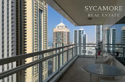 Balcony image for: Apartment - 2 Bedrooms - 3 Bathrooms for rent in MAG 218 - Dubai Marina - Dubai, Image 1