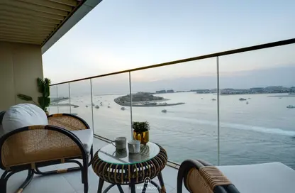 Apartment - 2 Bedrooms - 2 Bathrooms for rent in Grand Bleu Tower 2 - EMAAR Beachfront - Dubai Harbour - Dubai