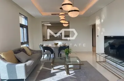 Living / Dining Room image for: Apartment - 3 Bedrooms - 4 Bathrooms for rent in Luluat Al Raha - Al Raha Beach - Abu Dhabi, Image 1