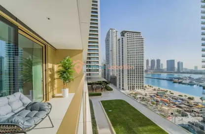 Apartment - 1 Bedroom - 1 Bathroom for rent in Grand Bleu Tower 2 - EMAAR Beachfront - Dubai Harbour - Dubai
