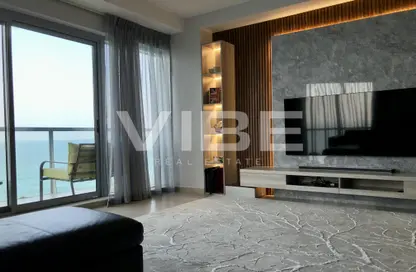 Living Room image for: Apartment - 2 Bedrooms - 3 Bathrooms for sale in Pacific - Al Marjan Island - Ras Al Khaimah, Image 1