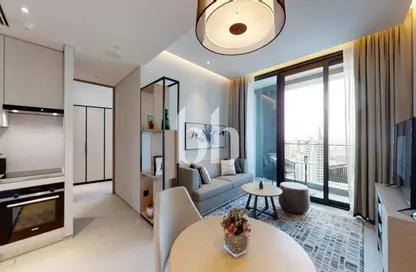 النزل و الشقق الفندقية - غرفة نوم - 2 حمامات للايجار في برج بوابه جميرا 2 - العنوان منتجع وسبا جميرا - مساكن شاطئ الجميرا - دبي