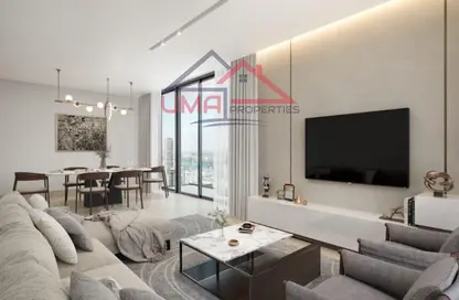 Living / Dining Room image for: Apartment - 3 Bedrooms - 4 Bathrooms for sale in Sobha Verde - Jumeirah Lake Towers - Dubai, Image 1