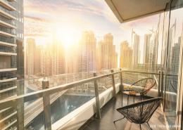 Apartment - 1 bedroom - 1 bathroom for rent in Silverene Tower B - Silverene - Dubai Marina - Dubai