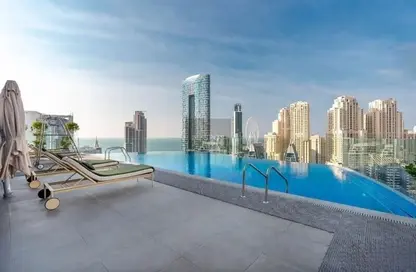 صورة لـ حوض سباحة شقة - 2 غرف نوم - 2 حمامات للبيع في نجمة المارينا - دبي مارينا - دبي ، صورة رقم 1