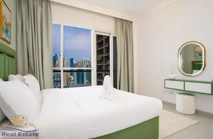 Apartment - 1 Bedroom - 2 Bathrooms for rent in MAG 214 - JLT Cluster R - Jumeirah Lake Towers - Dubai