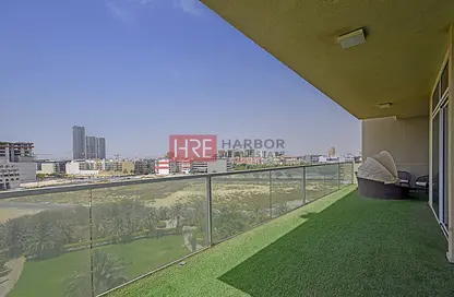 Balcony image for: Apartment - 2 Bedrooms - 2 Bathrooms for sale in Hameni Tower - Jumeirah Village Circle - Dubai, Image 1