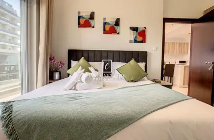 شقة - غرفة نوم - 2 حمامات للايجار في برج هيرا - مدينة دبي الرياضية - دبي