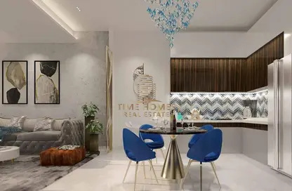 Living / Dining Room image for: Apartment - 2 Bedrooms - 3 Bathrooms for sale in Gemz by Danube - Al Furjan - Dubai, Image 1