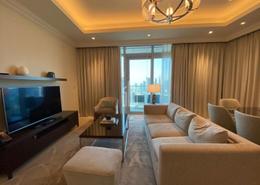 Living Room image for: Hotel and Hotel Apartment - 1 bedroom - 2 bathrooms for rent in The Address Residence Fountain Views 2 - The Address Residence Fountain Views - Downtown Dubai - Dubai, Image 1