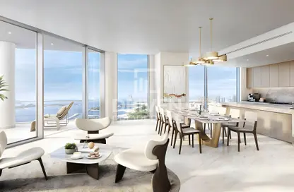 Living / Dining Room image for: Apartment - 1 Bedroom - 2 Bathrooms for sale in Palm Beach Towers 1 - Palm Beach Towers - Palm Jumeirah - Dubai, Image 1