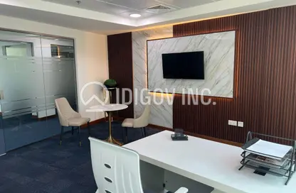 Office Space - Studio - 1 Bathroom for rent in The Binary Tower - Business Bay - Dubai