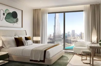 شقة - غرفة نوم - 2 حمامات للبيع في سانت ريجيس ريزيدنس - برج خليفة - دبي وسط المدينة - دبي