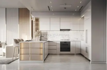 Kitchen image for: Apartment - 1 Bedroom - 2 Bathrooms for sale in Binghatti Emerald - Jumeirah Village Circle - Dubai, Image 1