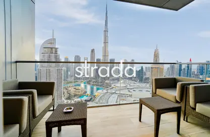 Terrace image for: Apartment - 3 Bedrooms - 3 Bathrooms for rent in Address Fountain Views Hotel - Downtown Dubai - Dubai, Image 1