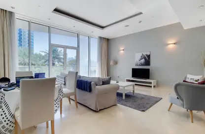 Living / Dining Room image for: Apartment - 1 Bedroom - 2 Bathrooms for sale in Oceana Caribbean - Oceana - Palm Jumeirah - Dubai, Image 1