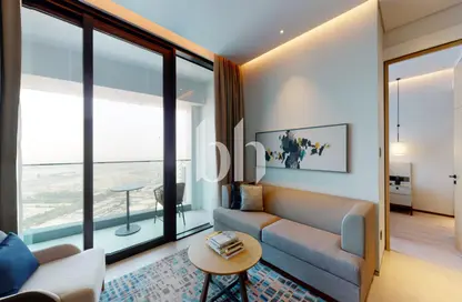 النزل و الشقق الفندقية - غرفة نوم - 2 حمامات للايجار في برج بوابه جميرا 2 - العنوان منتجع وسبا جميرا - مساكن شاطئ الجميرا - دبي