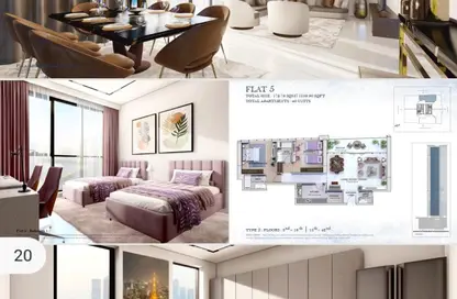 شقة - 2 غرف نوم - 3 حمامات للبيع في برج مرسى العرب - الخان - الشارقة