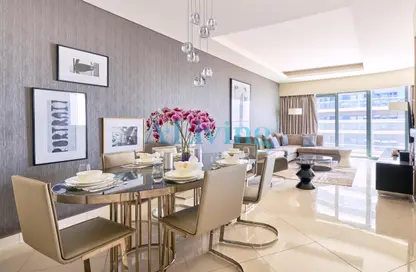 Living / Dining Room image for: Apartment - 3 Bedrooms - 3 Bathrooms for rent in Tower B - DAMAC Towers by Paramount - Business Bay - Dubai, Image 1