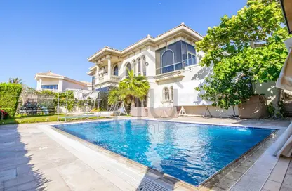 Pool image for: Villa - 5 Bedrooms for rent in Garden Homes Frond K - Garden Homes - Palm Jumeirah - Dubai, Image 1