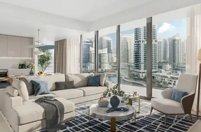 Apartment - 4 Bedrooms for sale in Marina Shores - Dubai Marina - Dubai