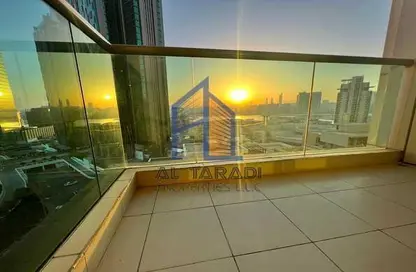 Balcony image for: Apartment - 1 Bedroom - 1 Bathroom for rent in Marina Blue Tower - Marina Square - Al Reem Island - Abu Dhabi, Image 1