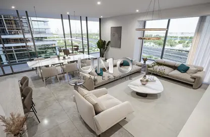 Living / Dining Room image for: Apartment - 1 Bedroom - 2 Bathrooms for sale in 360 Riverside Crescent - Sobha Hartland II - Mohammed Bin Rashid City - Dubai, Image 1