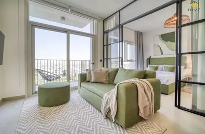 Living Room image for: Apartment - 1 Bedroom - 1 Bathroom for rent in Collective 2.0 - Dubai Hills Estate - Dubai, Image 1