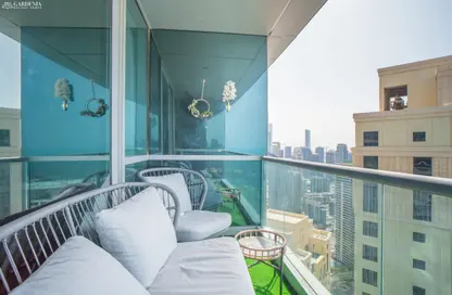 Apartment - 3 Bedrooms - 5 Bathrooms for rent in Al Fattan Marine Tower - Al Fattan Marine Towers - Jumeirah Beach Residence - Dubai