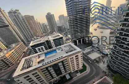 Apartment - Studio - 1 Bathroom for rent in Zumurud Tower - Dubai Marina - Dubai