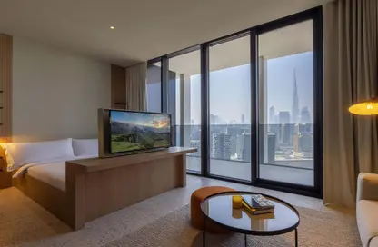 صورة لـ غرفة- غرفة النوم شقة - غرفة نوم - 2 حمامات للبيع في رأسًا على عقب - الخليج التجاري - دبي ، صورة رقم 1