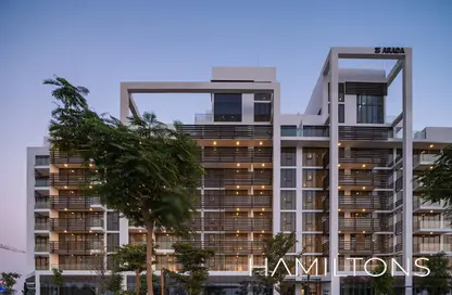Outdoor Building image for: Apartment - 3 Bedrooms - 4 Bathrooms for sale in Areej Apartments - Aljada - Sharjah, Image 1