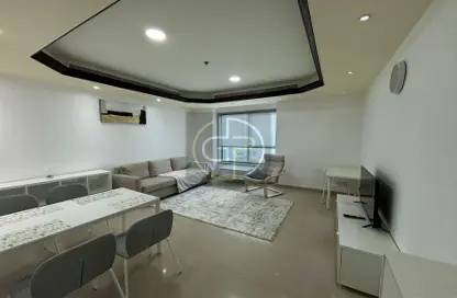 Apartment - 1 Bedroom - 1 Bathroom for rent in Corniche Tower - Ajman Corniche Road - Ajman