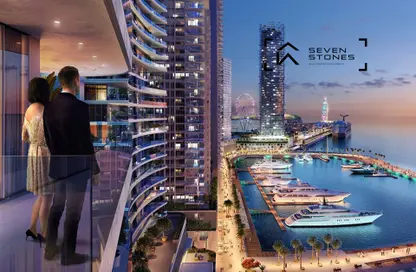 Apartment - 2 Bedrooms - 2 Bathrooms for sale in Seapoint - EMAAR Beachfront - Dubai Harbour - Dubai